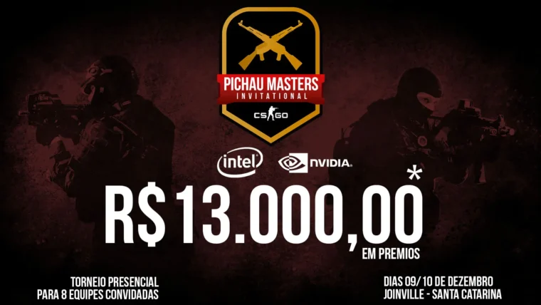 Pichau Masters Invitational de CS:GO vem ai com 13 mil reais em prêmios em Joinville – SC