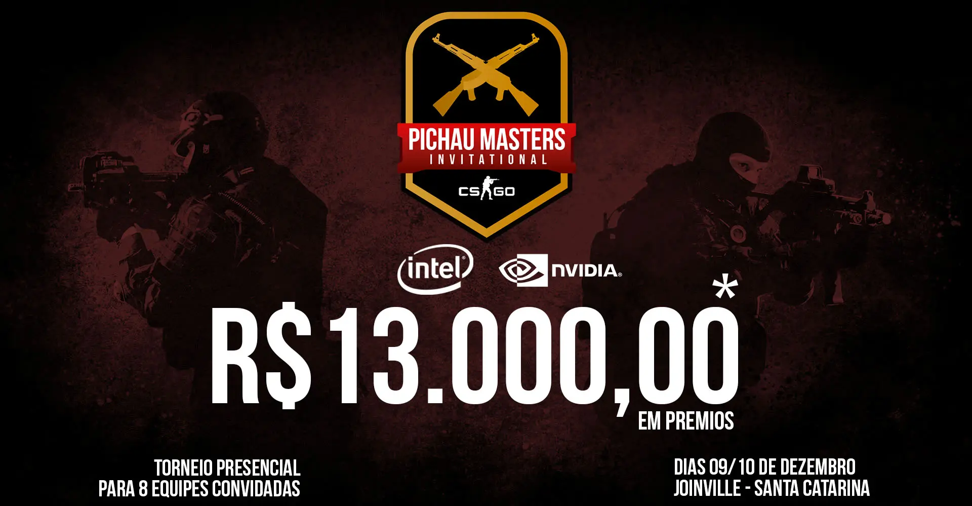 Pichau Masters Invitational de CS:GO vem ai com 13 mil reais em prêmios em Joinville – SC