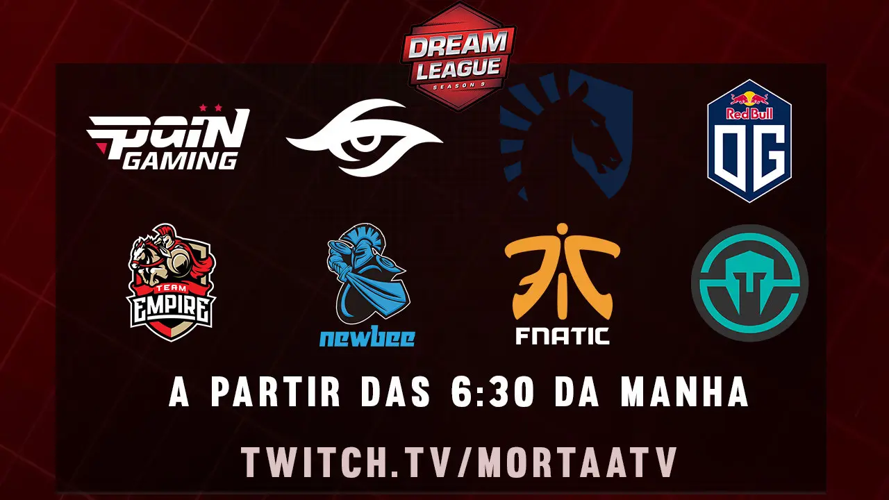 Dream League minor de Dota 2 terá transmissão do canal MortaaTV