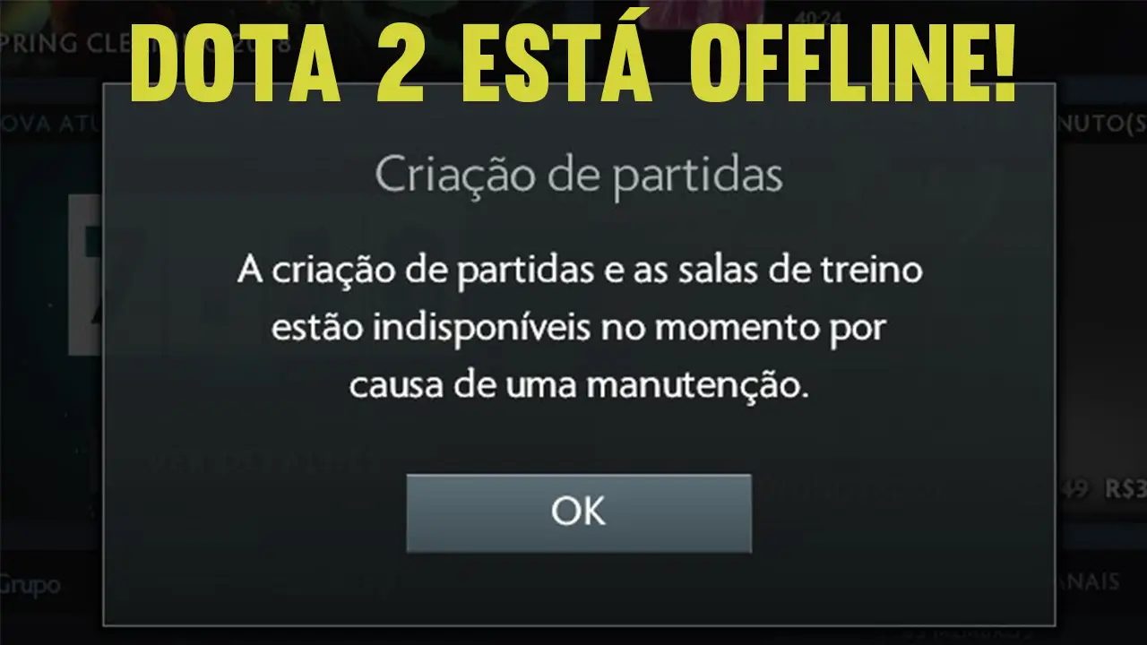 Criação de partidas no Dota 2 fica offline no mundo todo, o motivo é um BUG que acabava com a graça do jogo