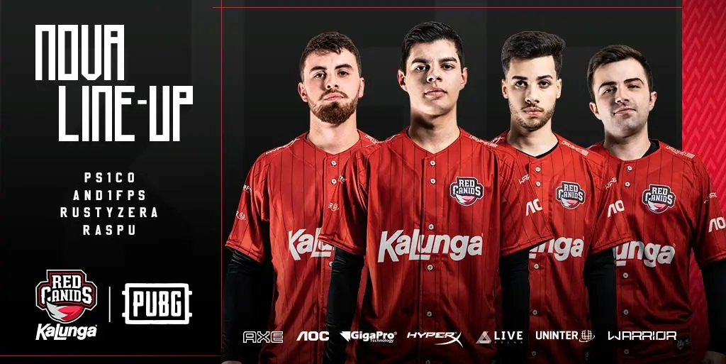 Red Canids entra na modalidade de PUBG, e vai disputar o GLL Grand Slam em Estocolmo