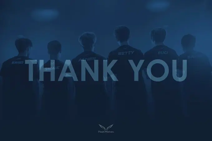 Flash Wolves anuncia que não vai participar da PCS 2020