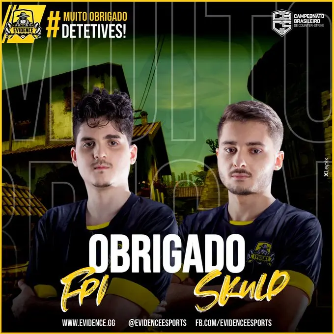 Evidence anuncia as saídas de Fp1 e skuld