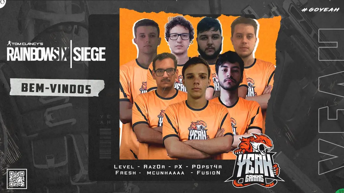Yeah Gaming anuncia sua nova line-up de R6 para 2020