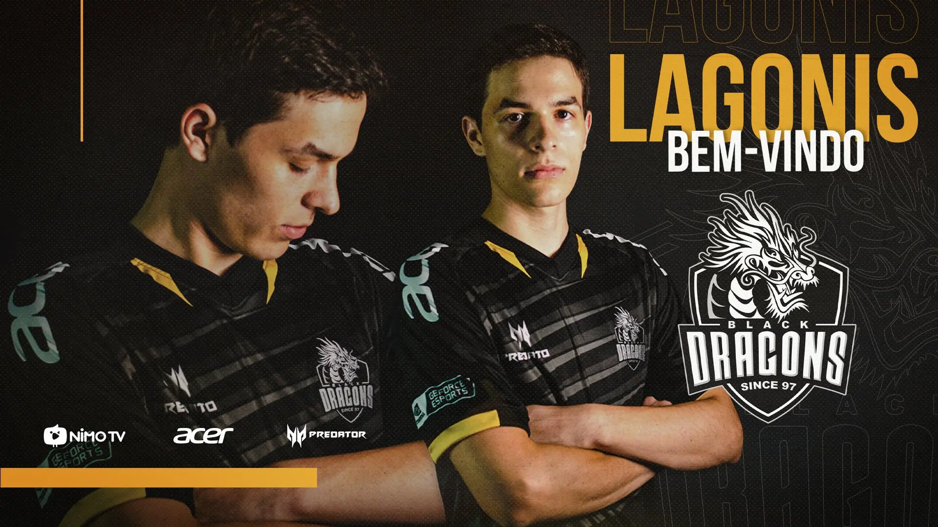 Lagonis é anunciado pela Black Dragons