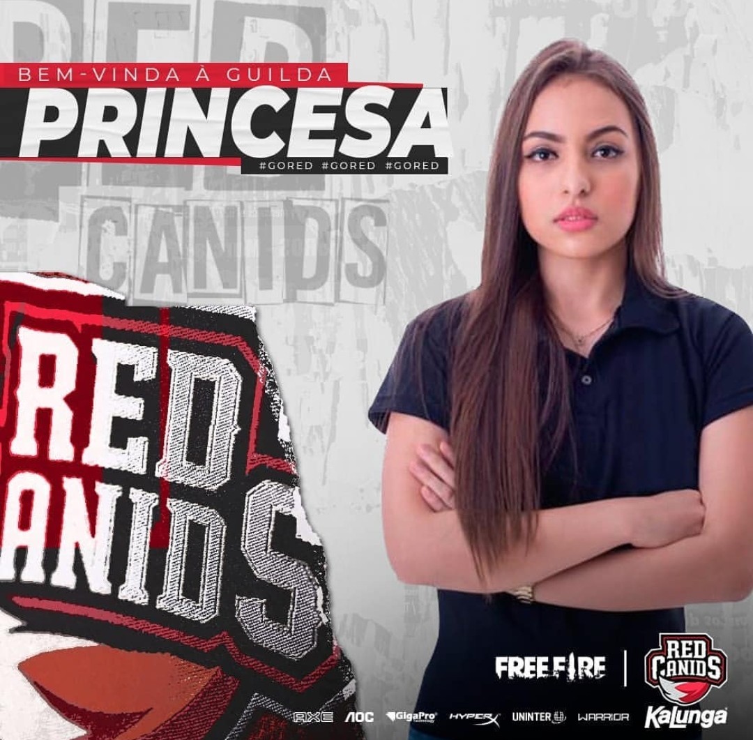 RED Canids Kalunga anuncia Princesa como nova influenciadora