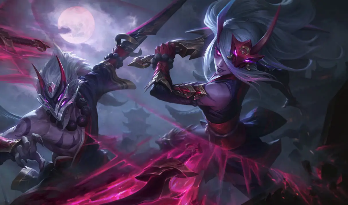Katarina, Master Yi e Tryndamere são os próximos da linha Lua Sangrenta 1 Katarina, Master Yi e Tryndamere são os próximos da linha Lua Sangrenta