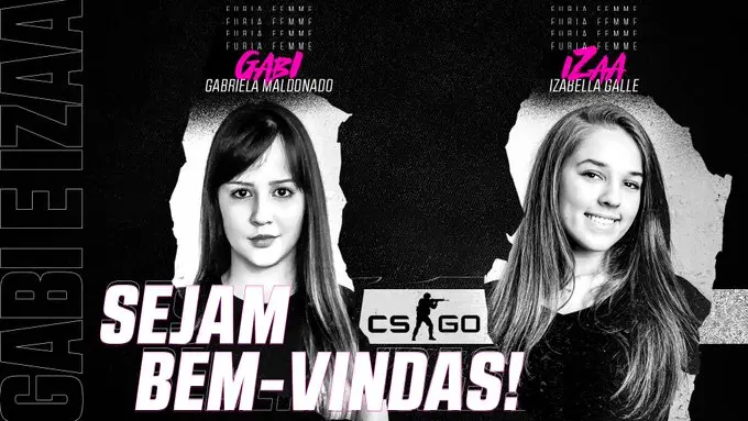 CS:GO: FURIA anuncia a contratação de GaBi e Izaa