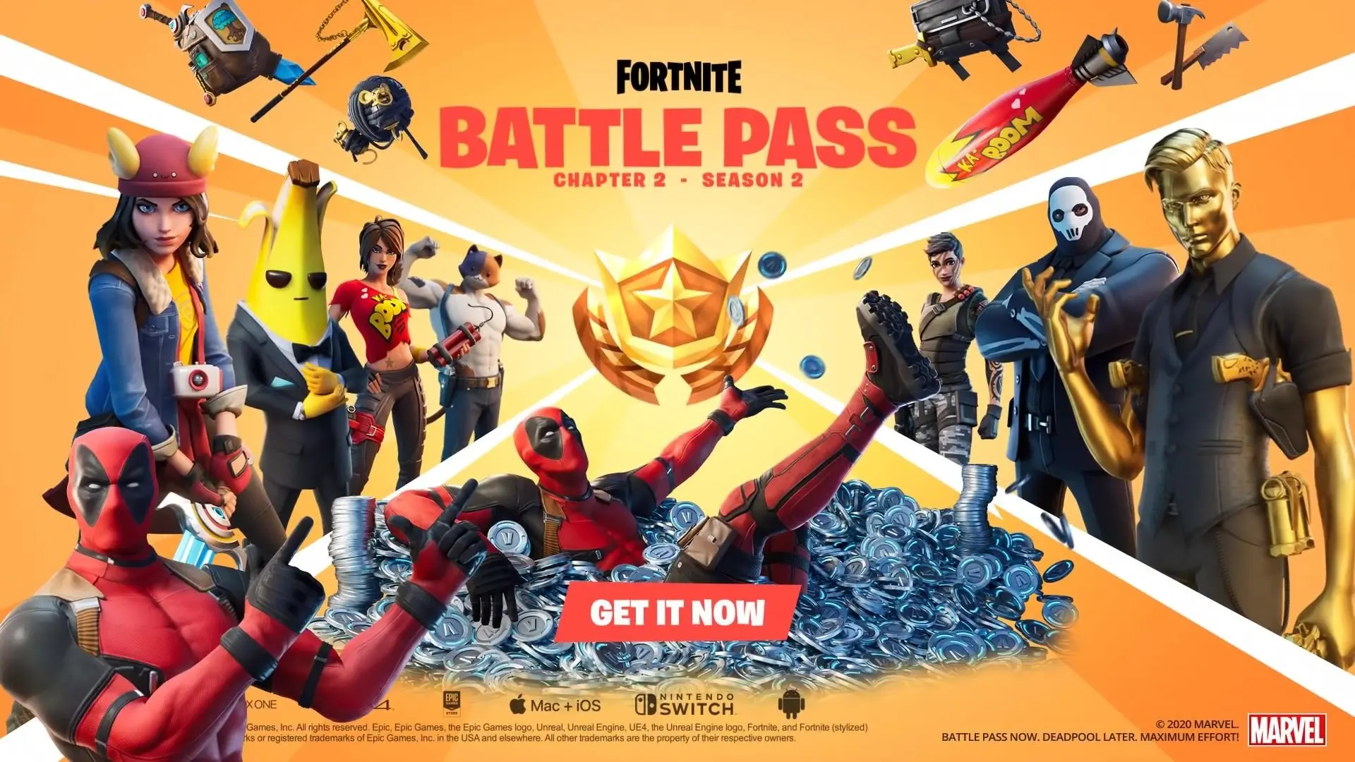 Fortnite: Deadpool estará presente na season dois do Capitulo 2
