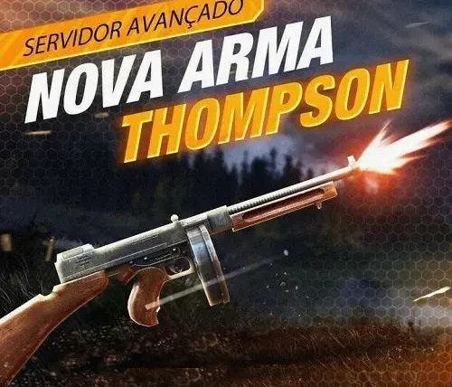 Nova arma Thompson está chegando ao Free Fire