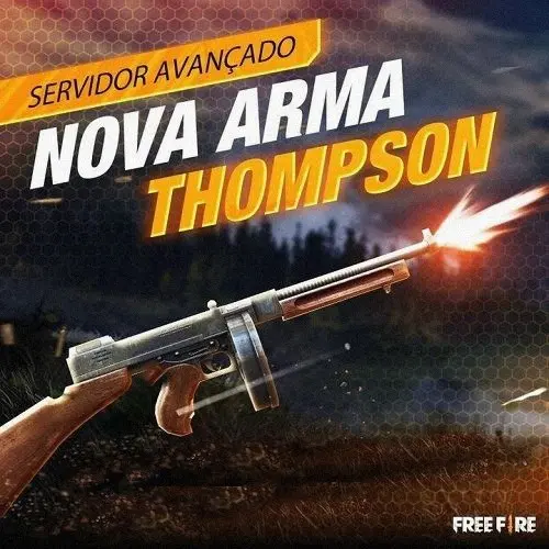 Nova arma Thompson está chegando ao Free Fire