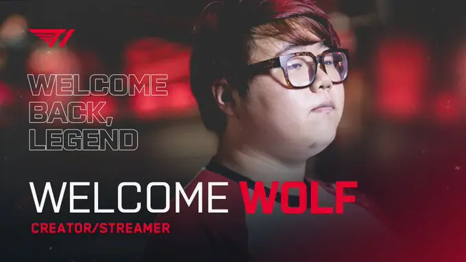 LoL: T1 anuncia a volta do bicampeão mundial Wolf como streamer