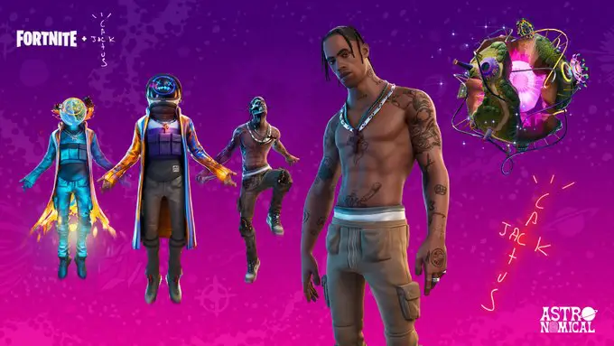 Fortnite: Linha Astronomical de Travis Scott chega nesta semana