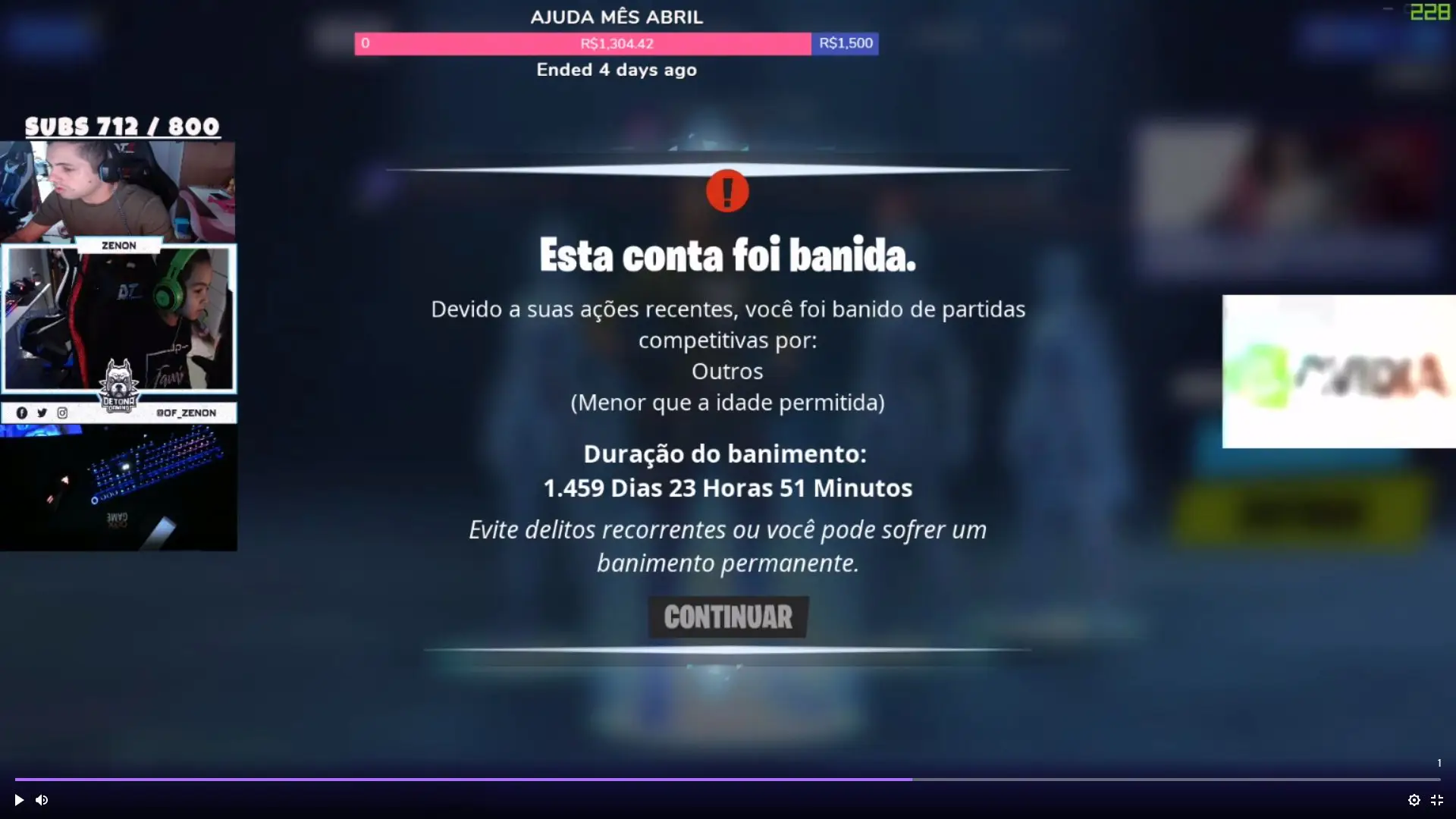 Fortnite: Zenon, streamer de nove anos é banido e gera grande revolta na comunidade gamer