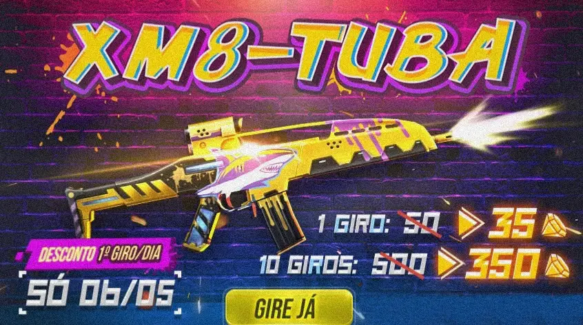 Free Fire: Nova Arma Royale XM8-TUBA 1 Free Fire: Nova Arma Royale XM8-TUBA