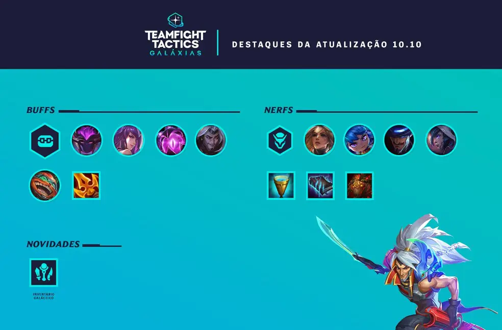 TFT: Patch 10.10 trás nova galaxia do inventario e nerfs