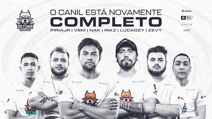 CS:GO: DETONA divulga escalação com nak e novidades 1 CS:GO: DETONA divulga escalação com nak e novidades