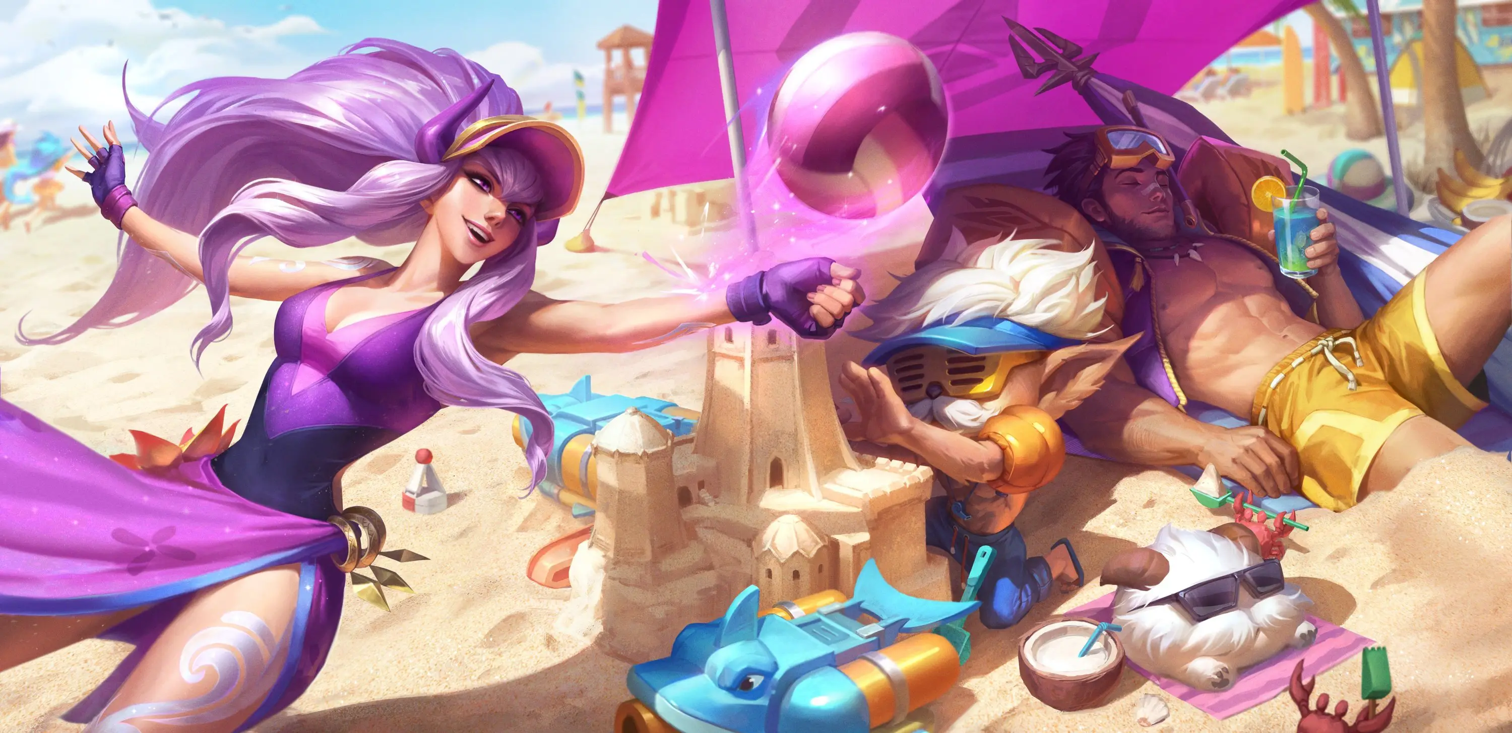 LoL: Reveladas as novas skins da temática Curtindo o Verão