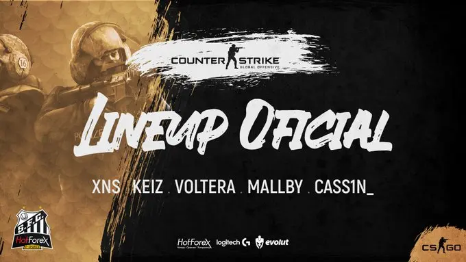 CS:GO: Santos apresenta sua nova escalação para o CBCS