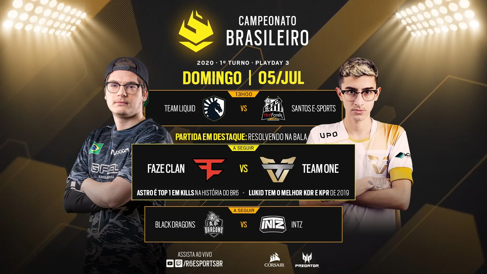 BR6: Liquid e Team One vencem; BD e INTZ empatam