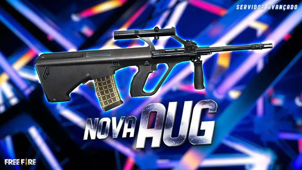 Free Fire: A nova AUG chega nesta quarta-feira no servidor avançado