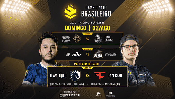 BR6: Liquid empata e perde a liderança; W7M surpreende MIBR