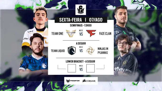 R6: FaZe, NiP e Liquid seguem para o segundo dia do Six Major August