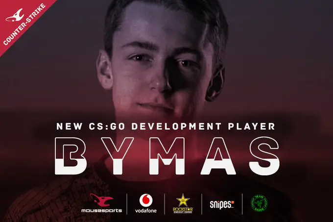 CS:GO: mousesports anuncia Bymas como novo sexto jogador