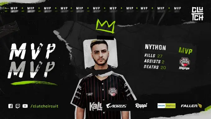 CLUTCH: RED Canids consegue sua terceira vitoria seguida; E-Galo perde para Sharks