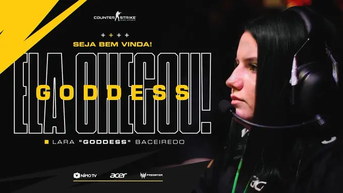 CS:GO: Black Dragons anuncia a chegada de goddess para o lugar de Marii
