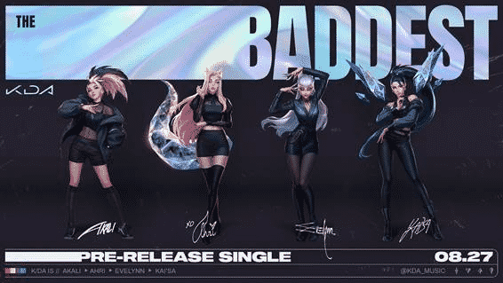 LoL: K/DA volta após dois anos com sua nova musica THE BADDEST