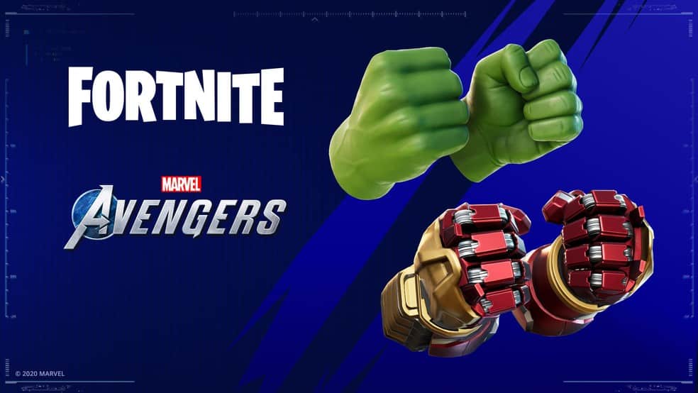 Em parceria com Avengers, Fortnite recebe as picaretas do Hulk e Hulkbuster
