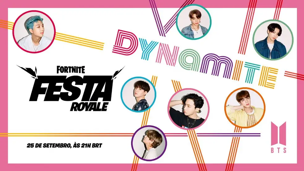 Fortnite: Epic Games e BTS anunciam Festa Royale para o lançamento do clipe Dynamite