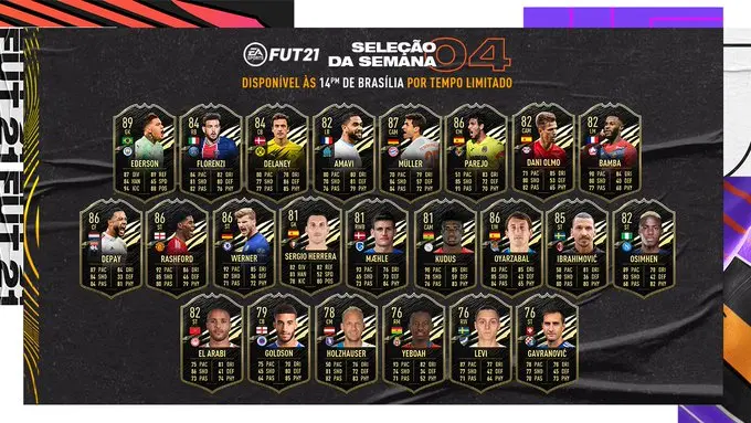 FIFA: Ederson é o grande destaque do TOTW 4 do FIFA 21