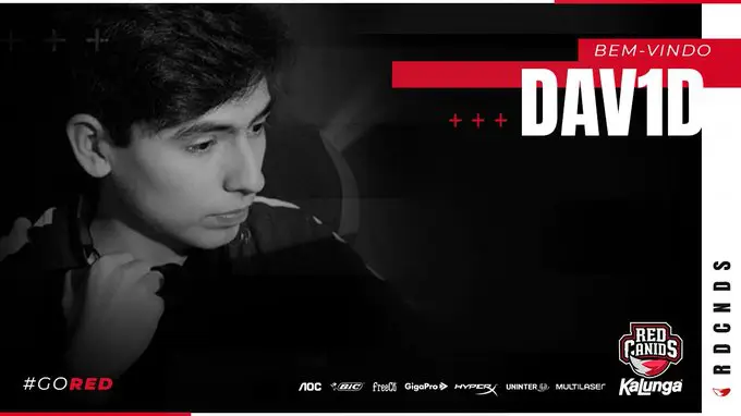 CS:GO: RED Canids anuncia a contratação de dav1d e completa sua escalação