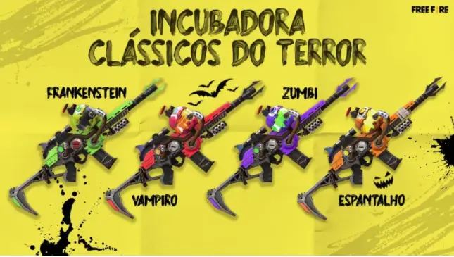 Free Fire: nova Incubadora chega com skins da XM8 1 Incubadora