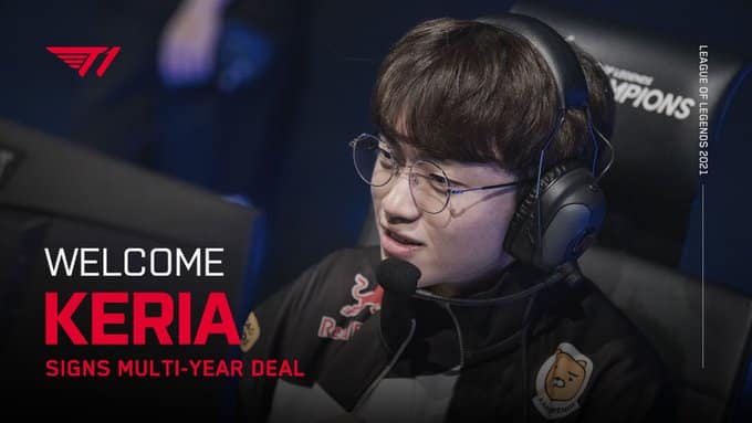 LoL: T1 anuncia Keria como seu primeiro reforço da equipe para 2021