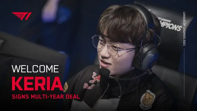 LoL: T1 anuncia Keria como seu primeiro reforço da equipe para 2021
