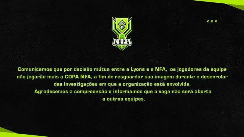 COPA NFA: Lyons é removida da competição por decisão unilateral 1 COPA NFA