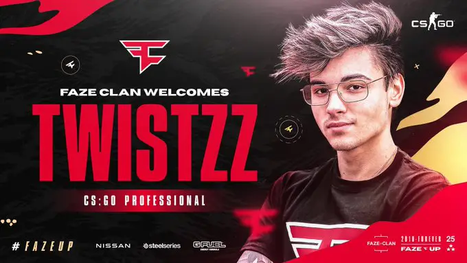 CS:GO: FaZe Clan confirma a contratação de Twistzz