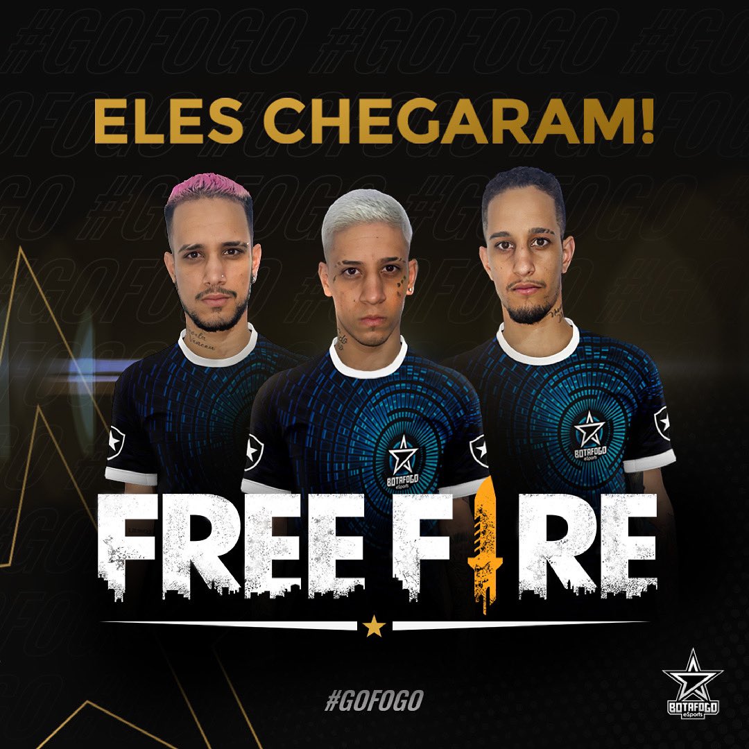 Botafogo reúne Irmãos V em sua equipe de Free Fire 1 VnzinnN, VgzinnN e VitinnN são anunciados na equipe de Free Fire do Botafogo