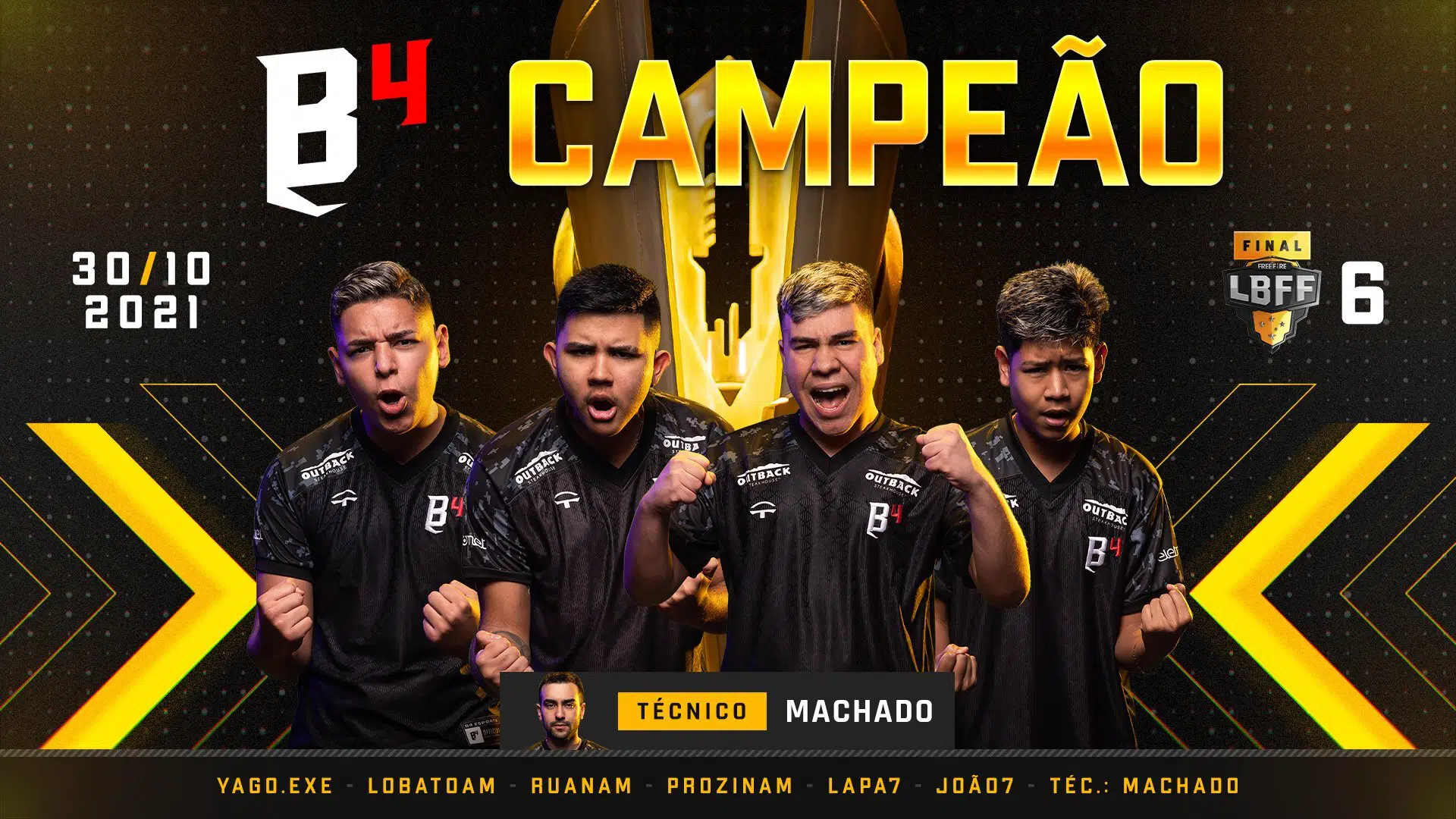 B4 é a campeã da LBFF 6