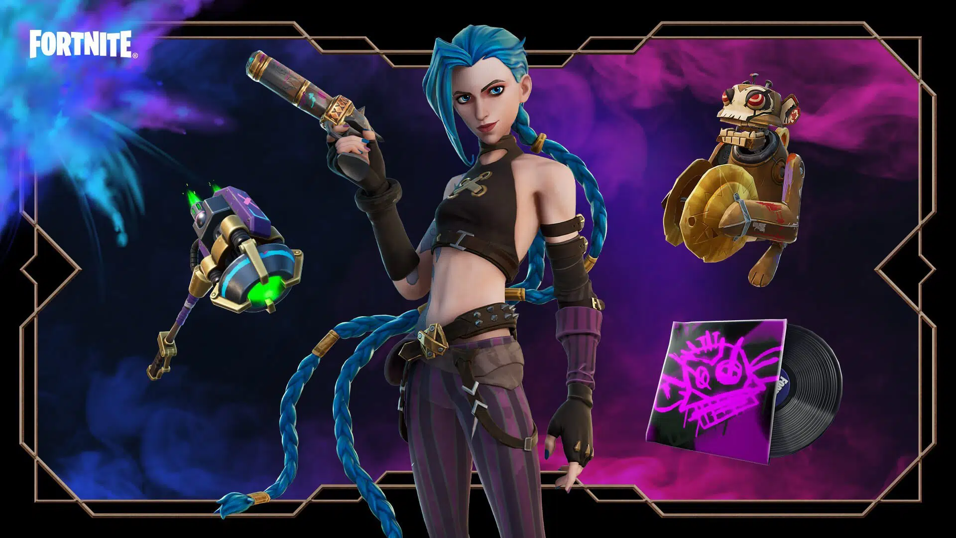 Arcane: Fortnite terá Jinx como personagem em ação para divulgar série da Riot Games