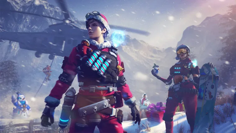 Skins natalinas no Free Fire