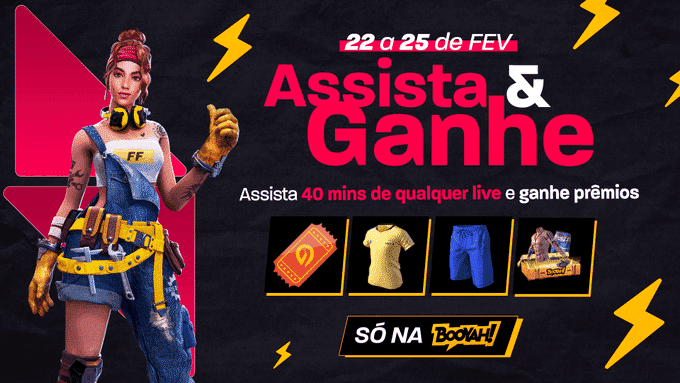 FF: Saiba como resgatar prêmios assistindo lives na BOOYAH!
