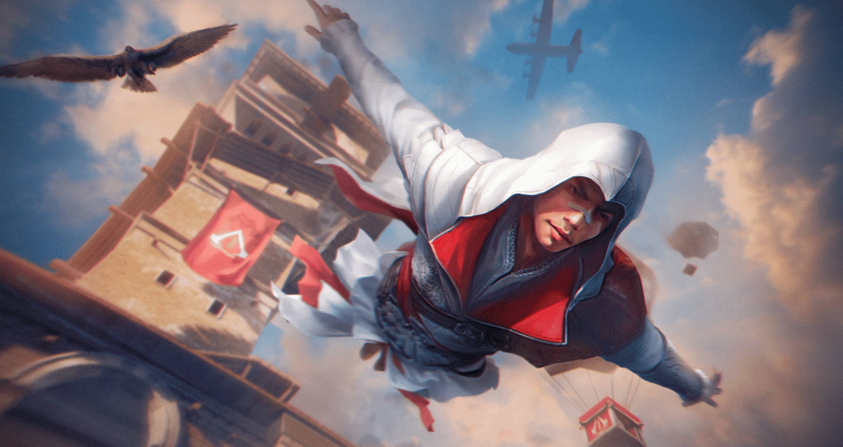 FF: skins temáticas de Assassin’s Creed chegam ao Escolha Royale