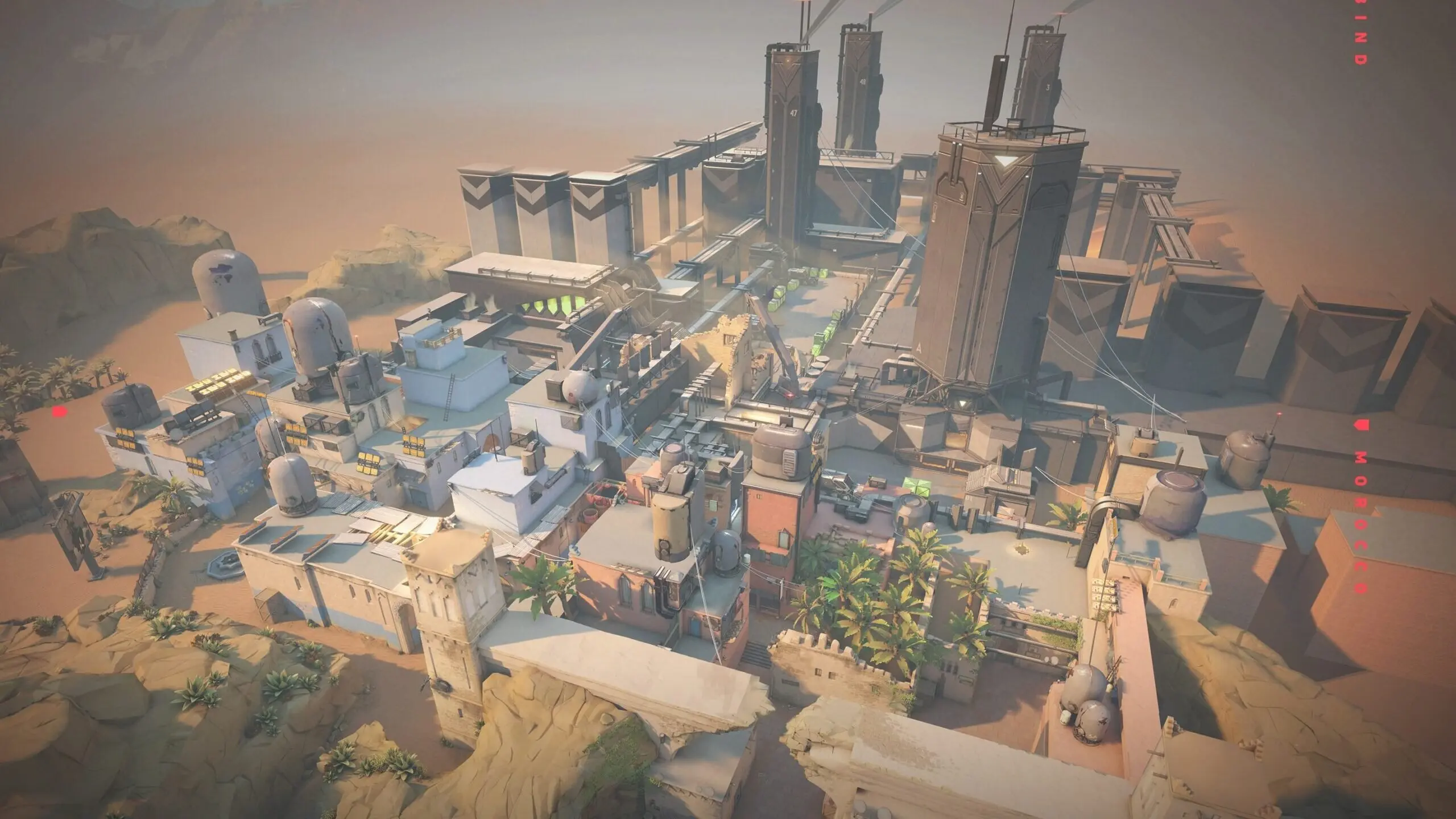Bind, mapa do VALORANT, FPS tático da Riot Games.
