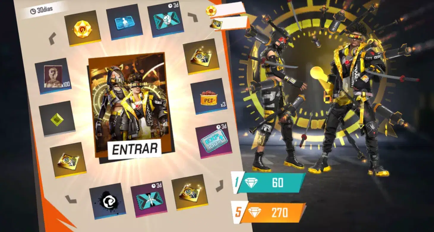 Como suas horas do Free Fire poderiam ser gastas?