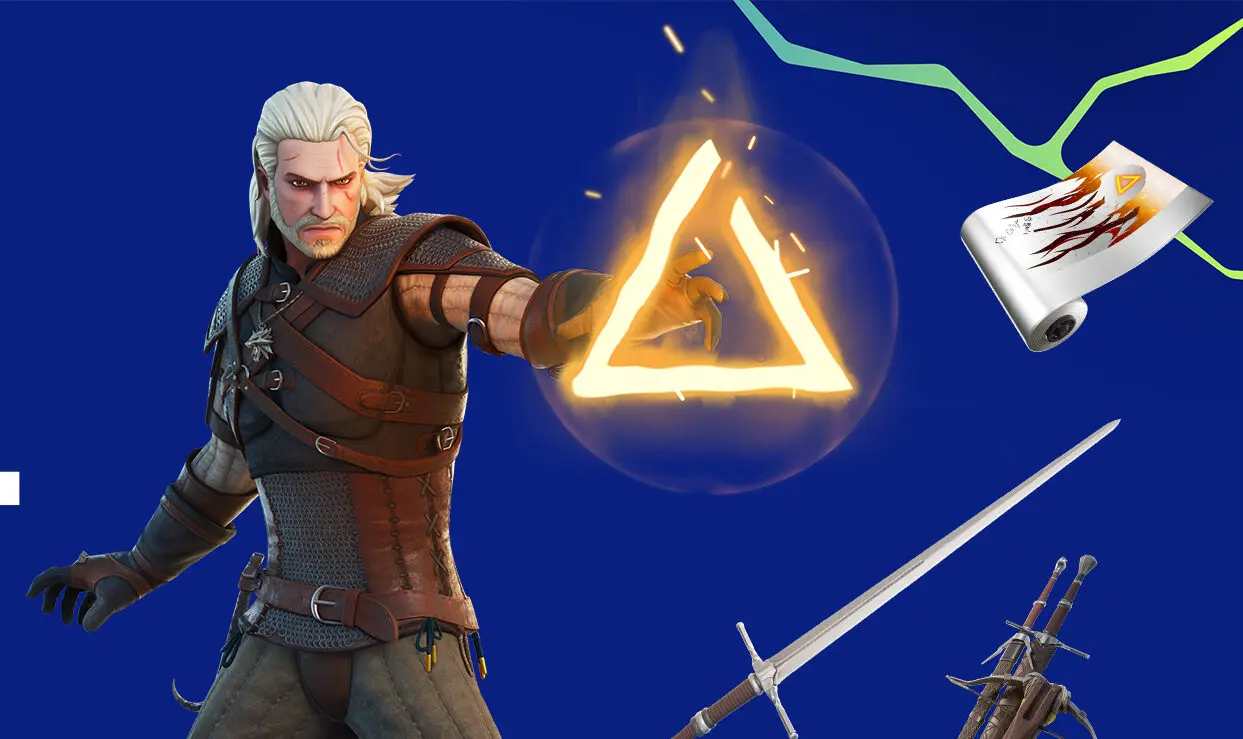 Fortnite recebe Geralt, personagem principal de The Witcher