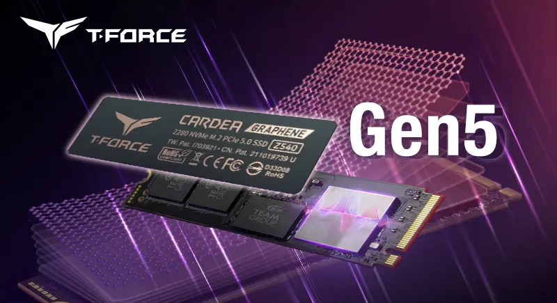TEAM GROUP apresenta SSD T-FORCE CARDEA Z540 M.2 PCIe 5.0
